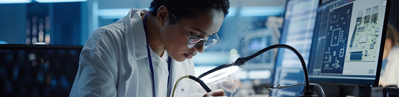 Woman working in laboratory