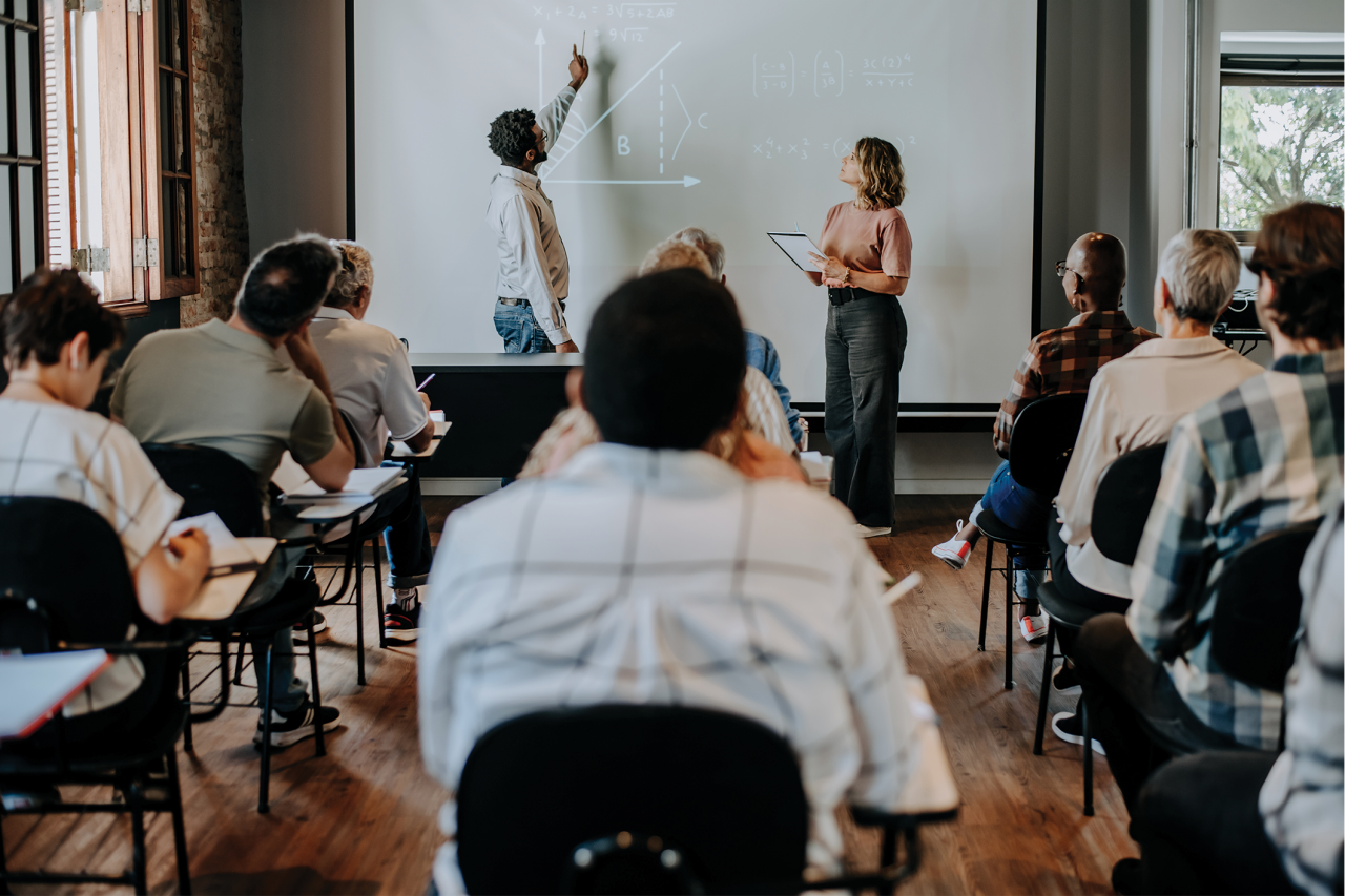 Teacher Teaching Math 