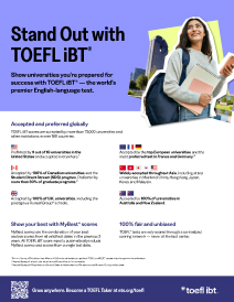 TOEFL iBT学生向けチラシ